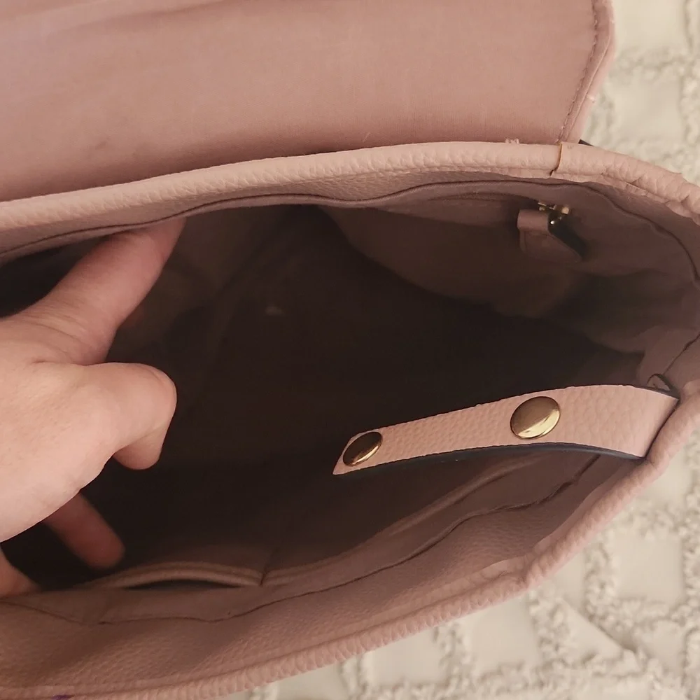 Nanette Lapore Pink Gold Detail Backpack